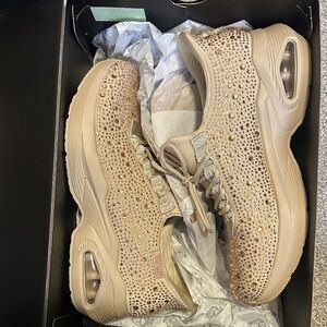 Skechers x Snoopdogg Tan Rhinestone Women's Sneakers